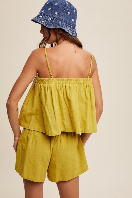 Front-Tie Button-Down Set - Briavio Boutique