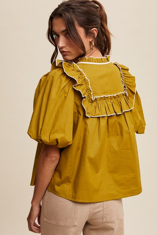 Puff Sleeve Top - Briavio Boutique