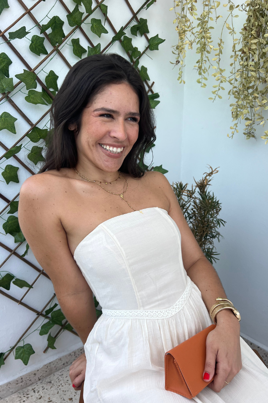 Strapless Bustier Maxi Dress